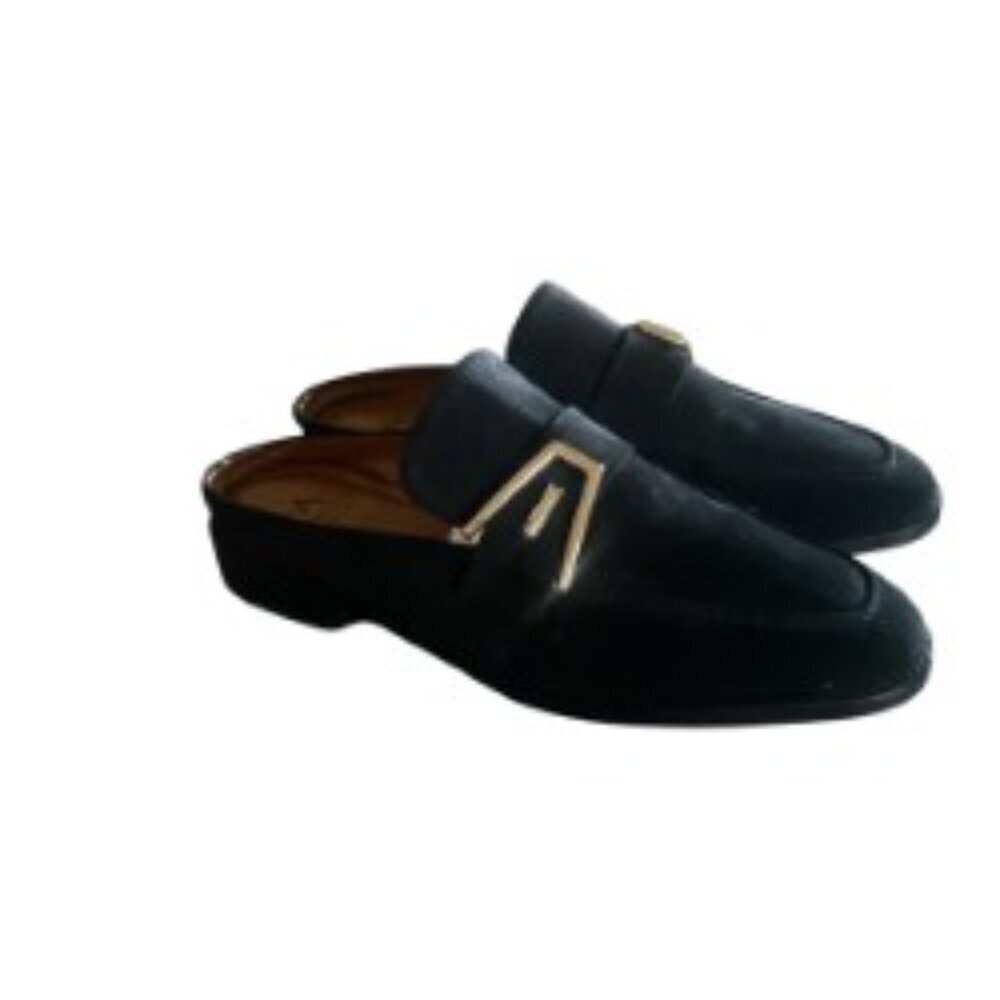 Aquatalia Tocca Black Suede Mule 5.5